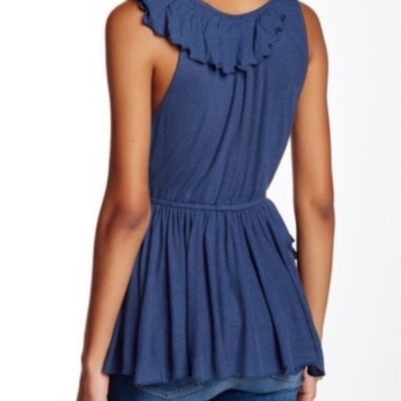 NWT Free People Float Away Ruffle Peplum Blouse Size Small - Picture 2 of 10